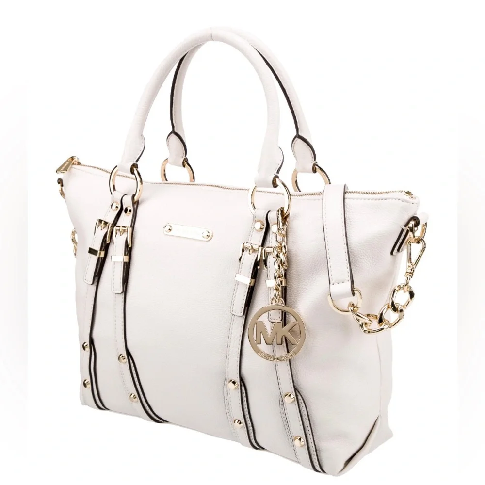 BRAND NEW Michael Kors white leather purse